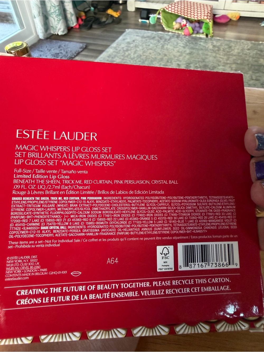 Estée Lauder Magic Whispers Lip Gloss Set — Red & Pink - Picture 2 of 2